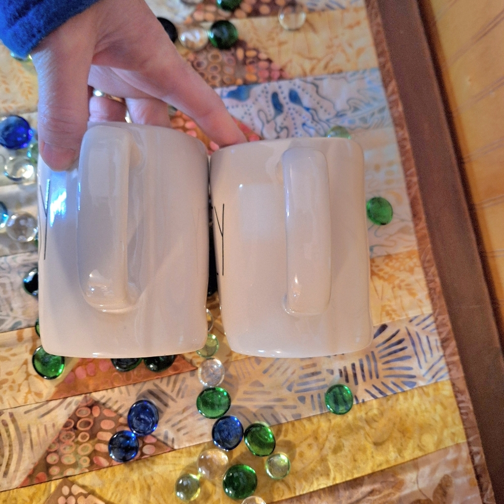 Rae Dunn Hubby & Wifey Ceramic Mug Set Of 2 - Picture 5 of 9